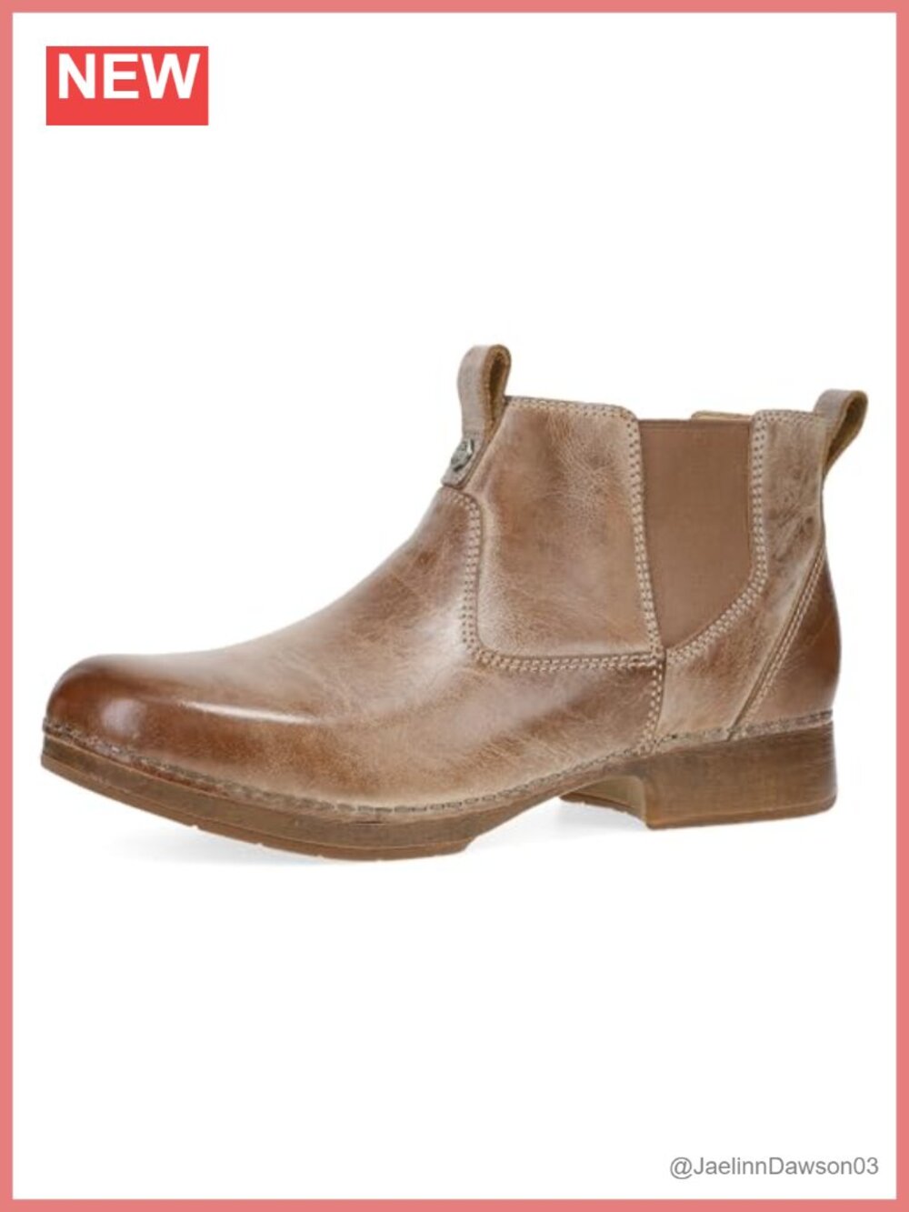 Dansko Michele Leather Ankle Chelsea Boots Slip-On Water Resistant Women's